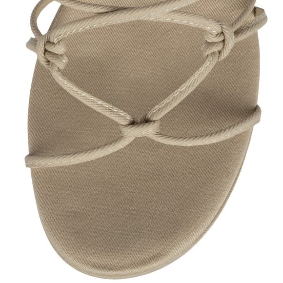 $79 NWT (8) JEFFREY CAMPBELL Lace-up Platform Sandal - Picture 5 of 8